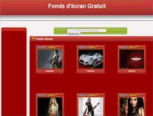 Tablet Screenshot of fonds-decran.com